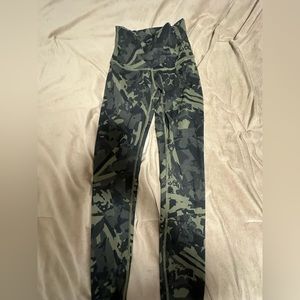 Lululemon Align Leggings Camo Multi Green - Size 2
